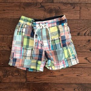 Gap Plaid Swim Trunks